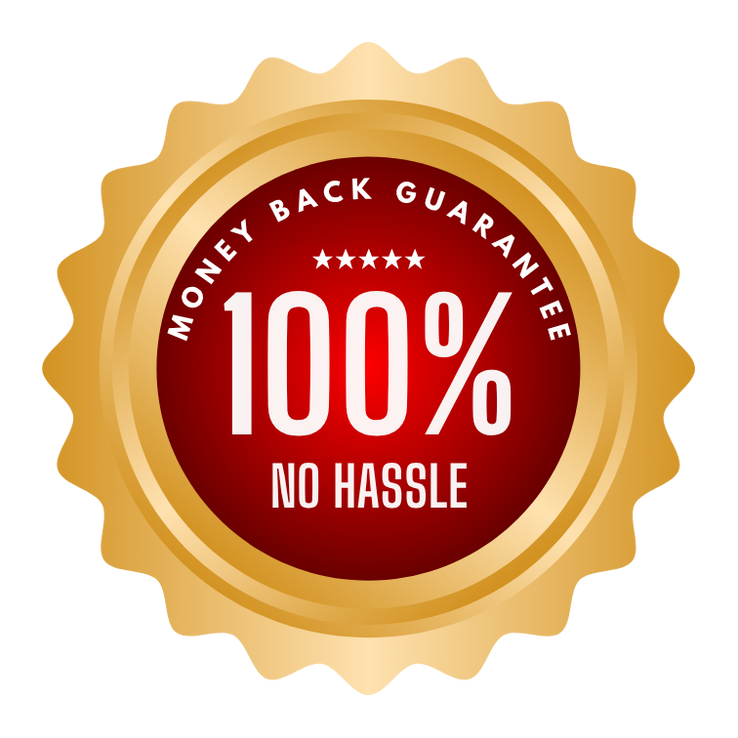 30 Day content engine money back guarantee badge